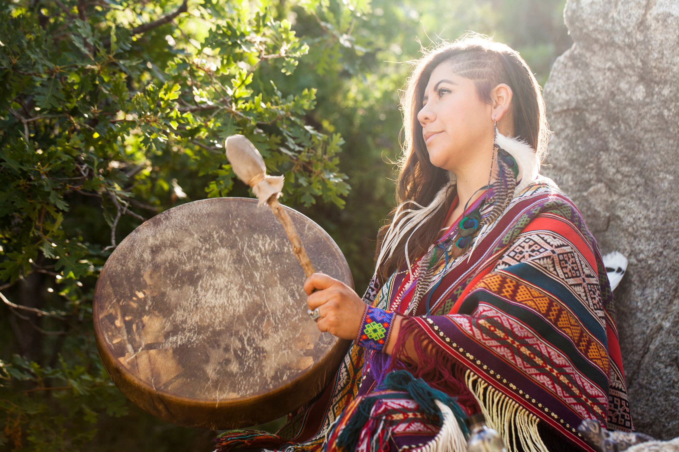Woman Drumming